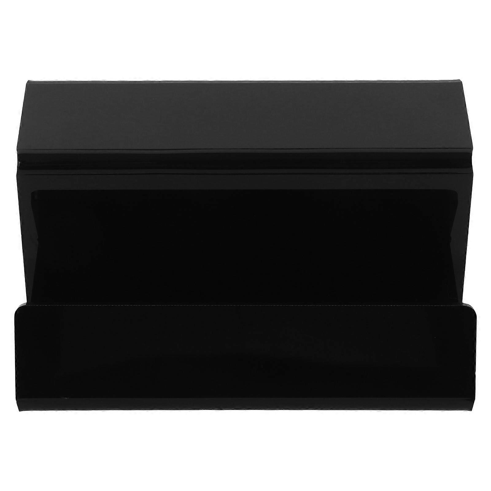 Black Acrylic Vinyl Record Display Rack for Storage Use with Minimalist Style 7 Inch