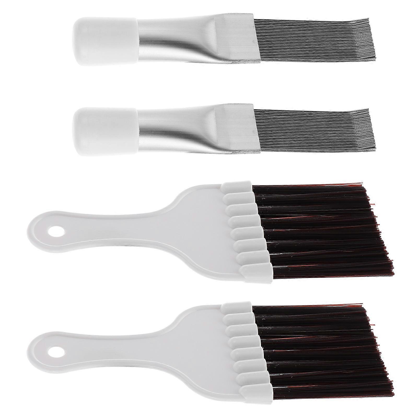 Stainless Steel Air Conditioner Condenser Fin Cleaning Brush for Easy and Efficient Use 4pcs Set