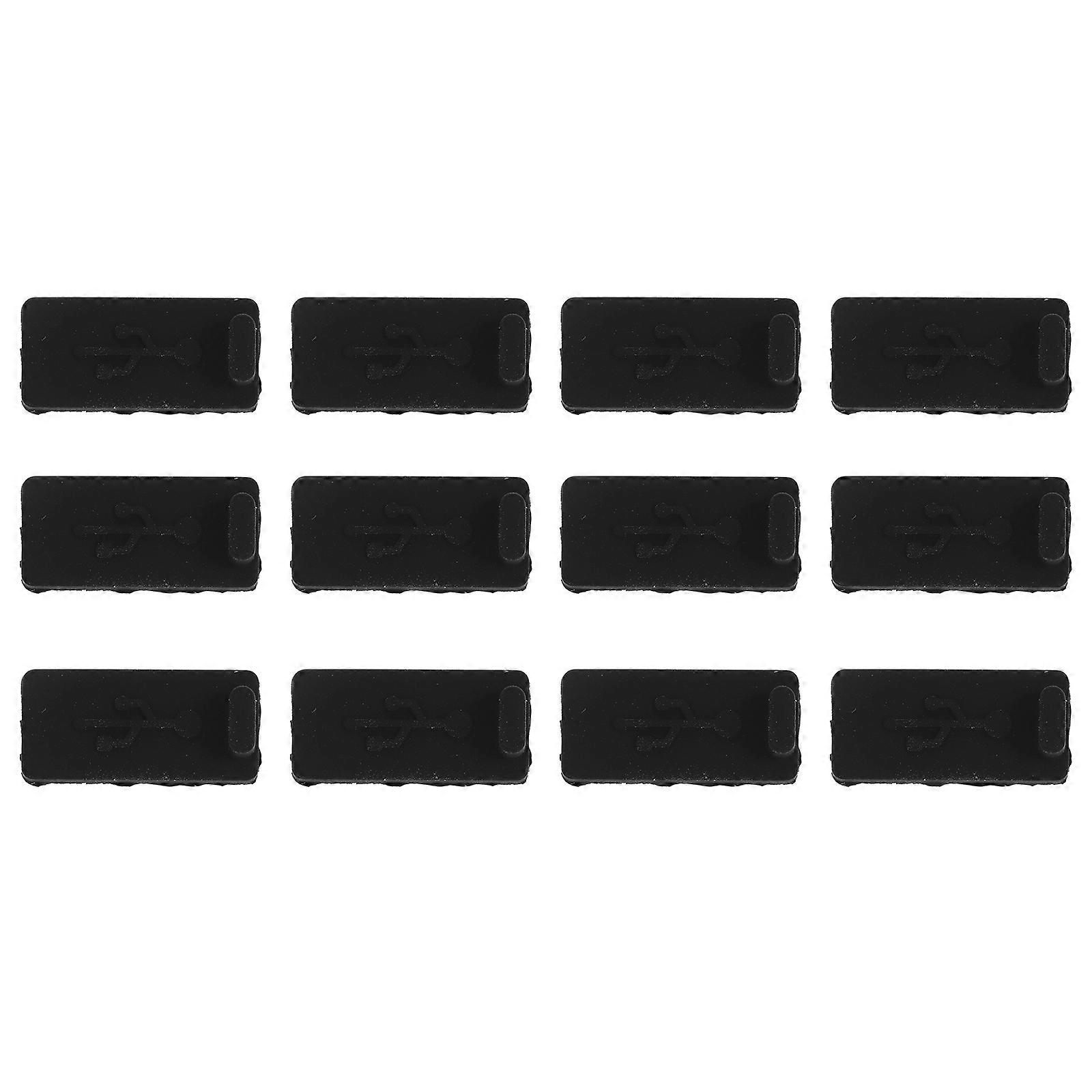 Usb Port Protective Cover Rectangular Dustproof Plug for Tech Users Laptops Moisture Protection 32Pcs