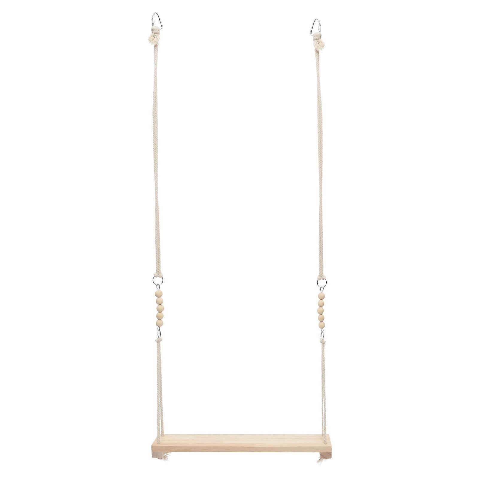 Parrot Beads Swing Toy Bird Standing Rack Medium and Large-sized Birds White 110x39.5cm Swing 1Pc