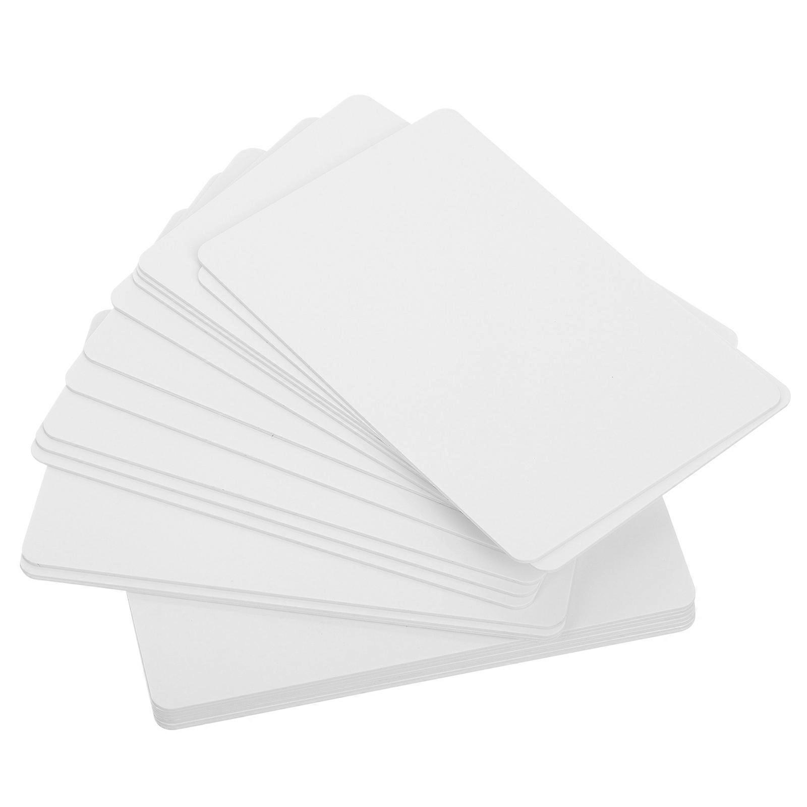 20pcs Blank White PVC Cards for ID Badges & Credit Card Printing, Smooth Surface, Compatible with Badge Printers, Personalizable Design