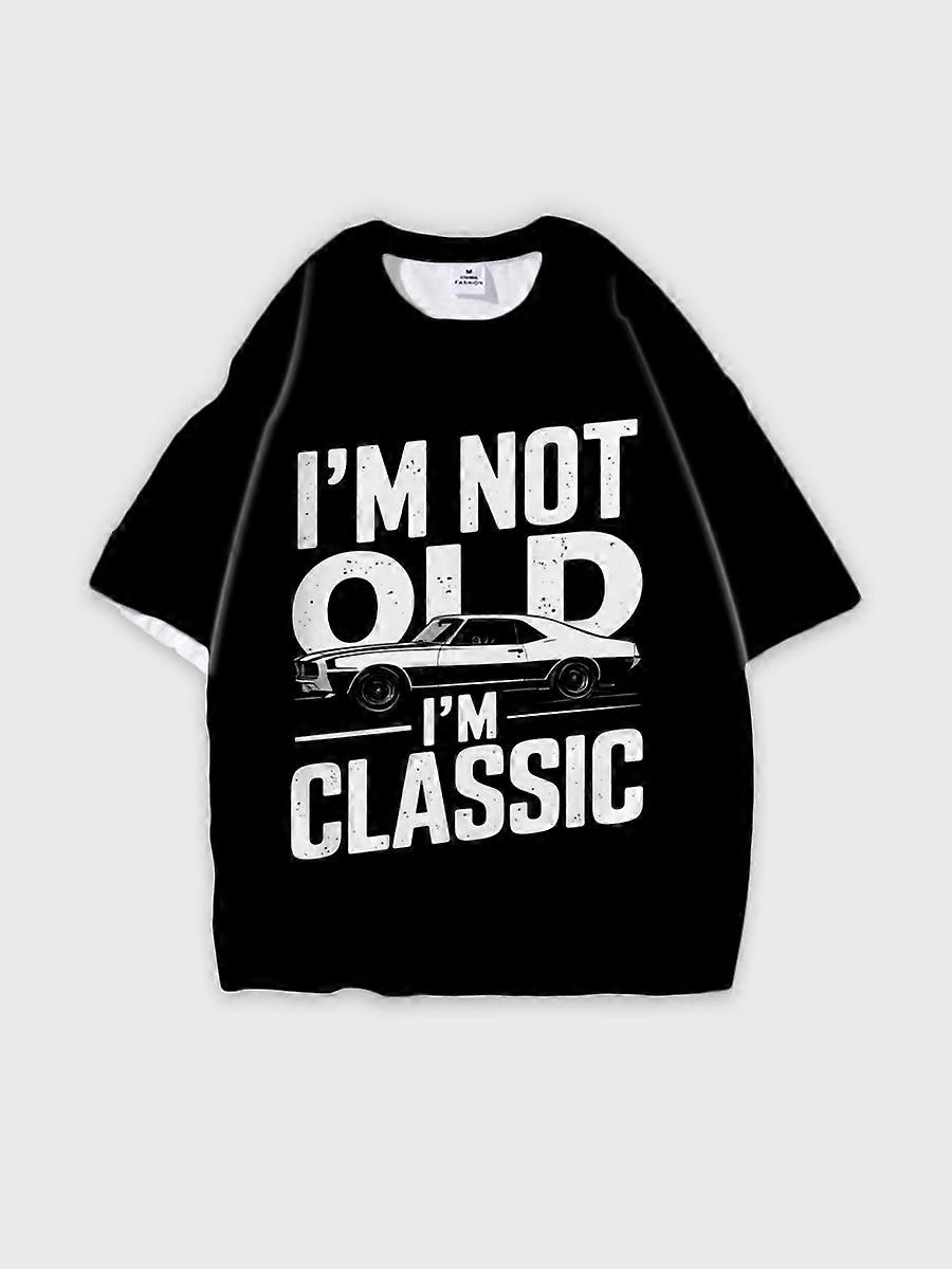 T-shirt round neck Pattern loose short sleeve N118