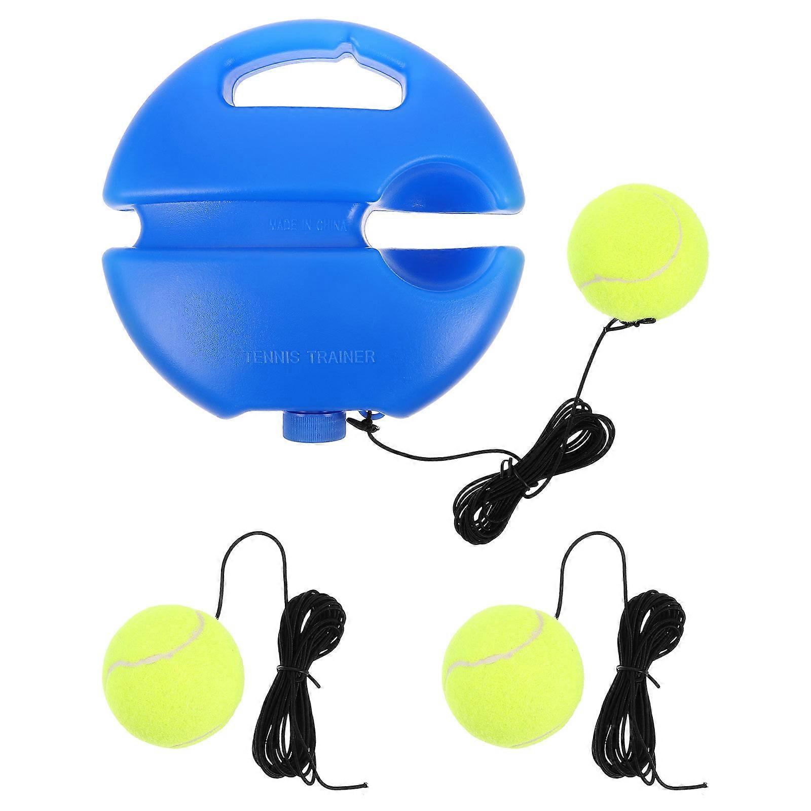 Tennis Training Supply Rebound Ball With Base Portable Tennis Training Consistent Rebound Round Base Square Ball 1 Set