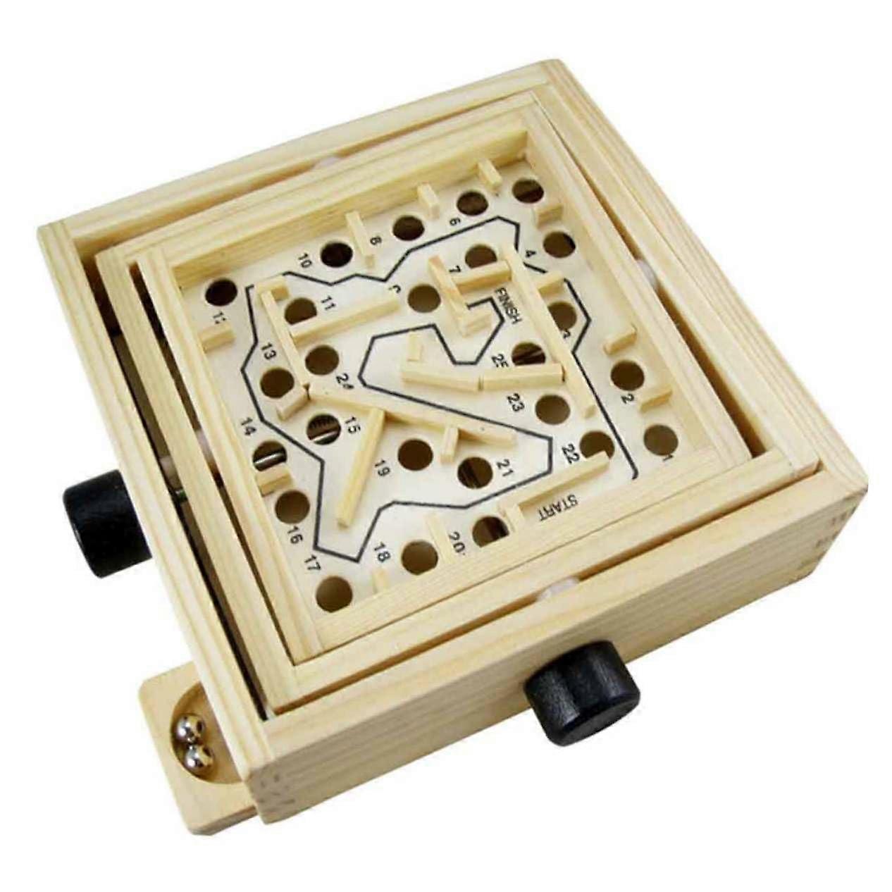 Baby Accessories Desktop Maze Game with Wooden Balls Table Game Bamboo
