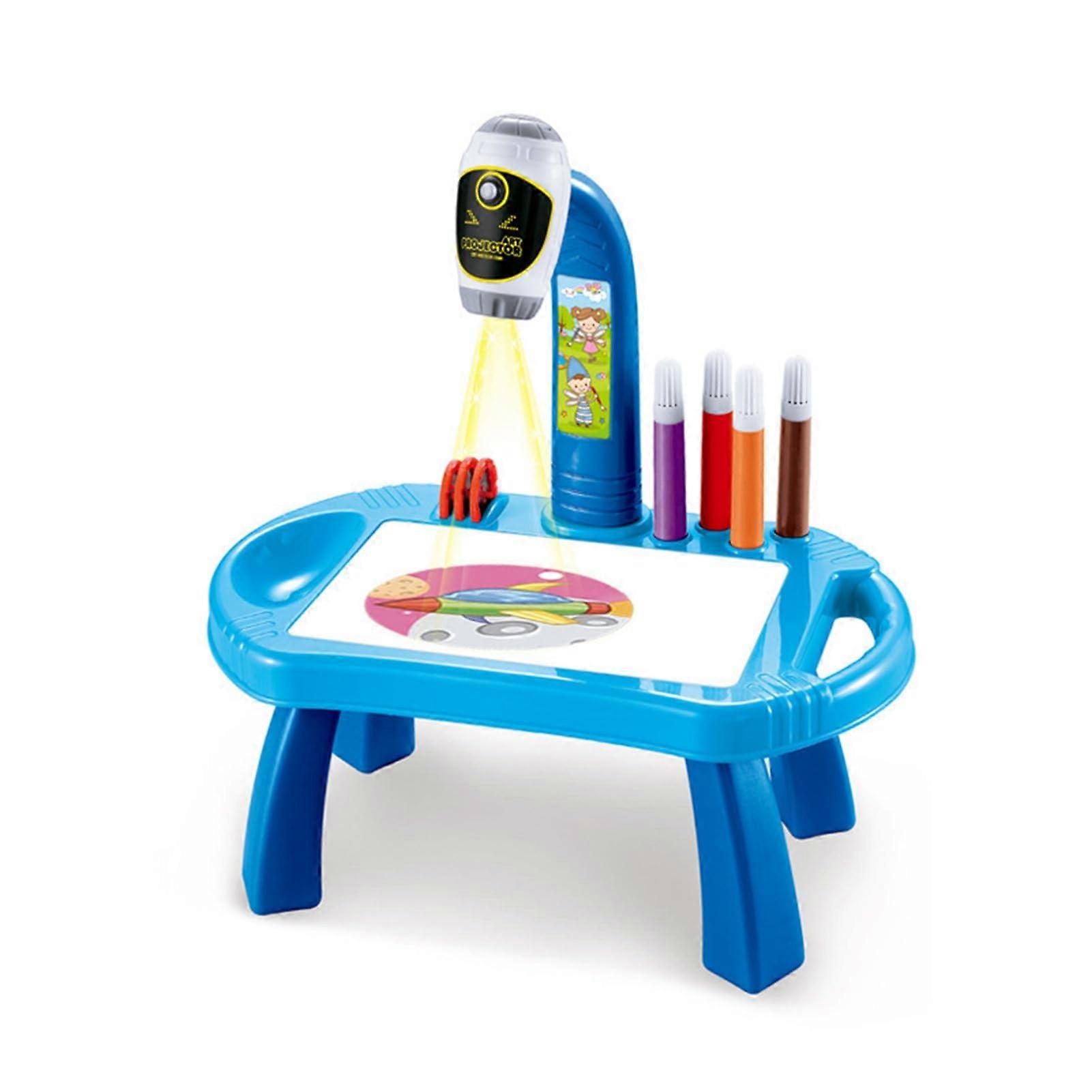 Projection Learning Drawing Board ABS Projector Toy for Creativity Blue 31x19x34cm