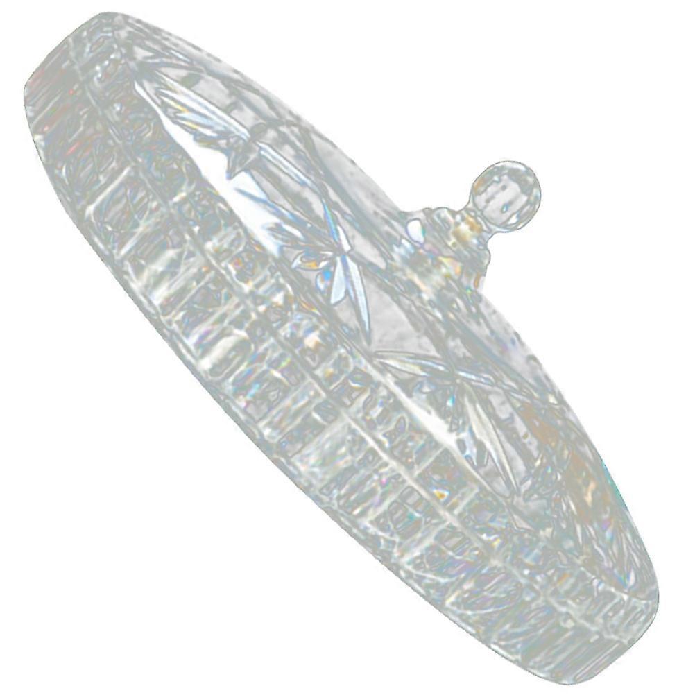 Round Dried Fruit Container Household 3-Compartments Snack Box with Cover