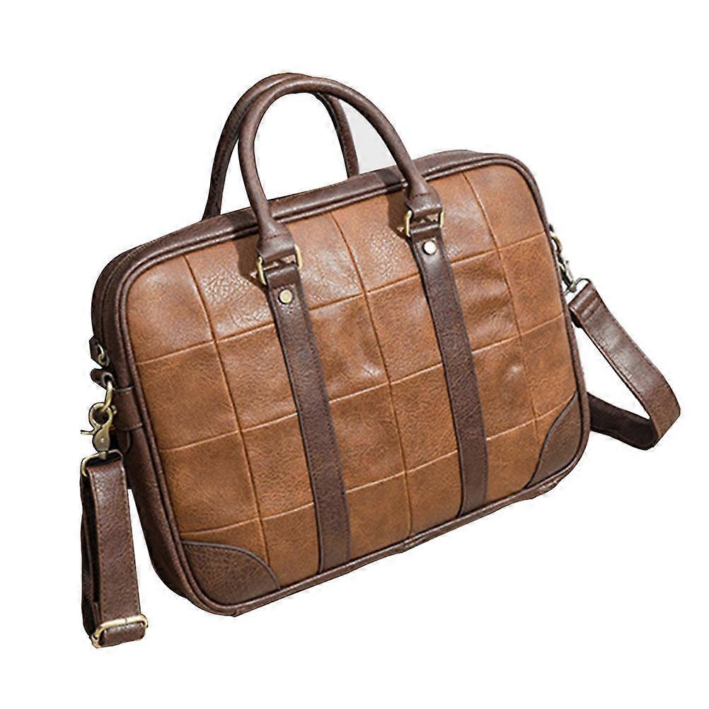 Retro Style Waterproof Shoulder Bag For Daily Use With Organizing Capability In Khaki Color 1Pcs