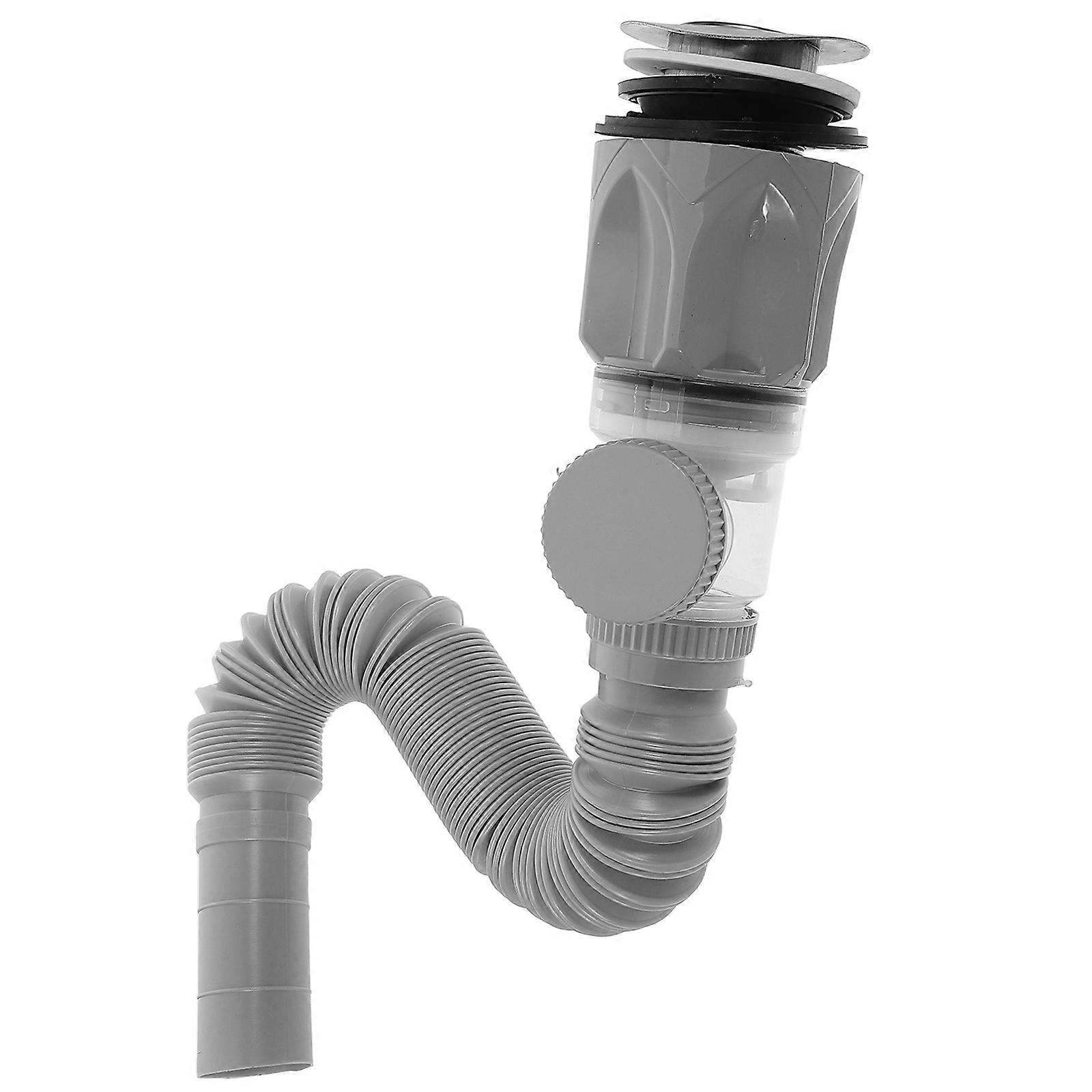 Sink Drain Pipe Adjustable Drainage Odor Prevention For Kitchen And Bathroom Plumbing 40.00X8.00X8.00CM Advanced Odor Blocking Technology 1 Set