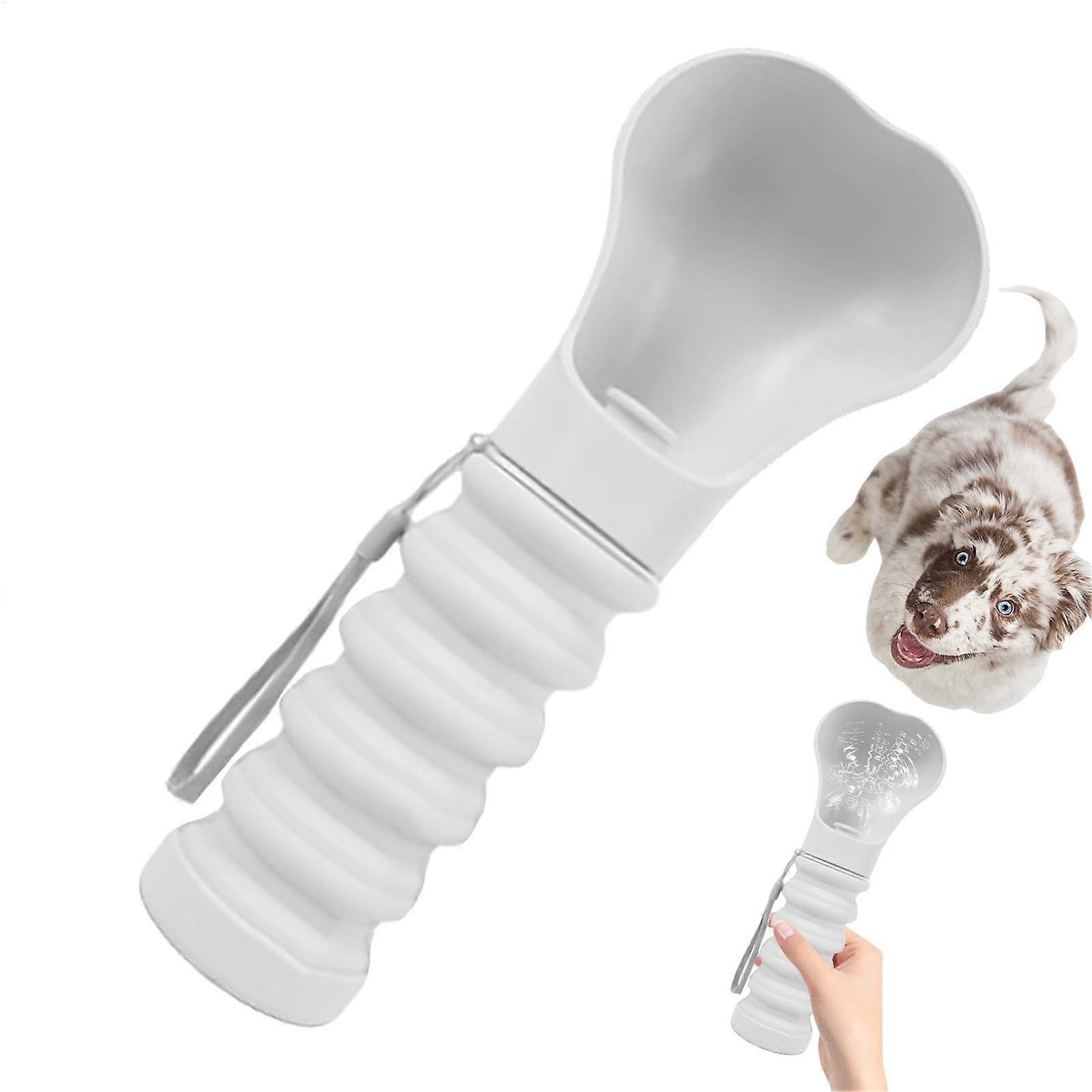 Portable Dog Water Bottle 500ml, Leak-Proof Drinking Cup Dispenser, Compact Dog Food Container for Hiking and Outdoor Activities