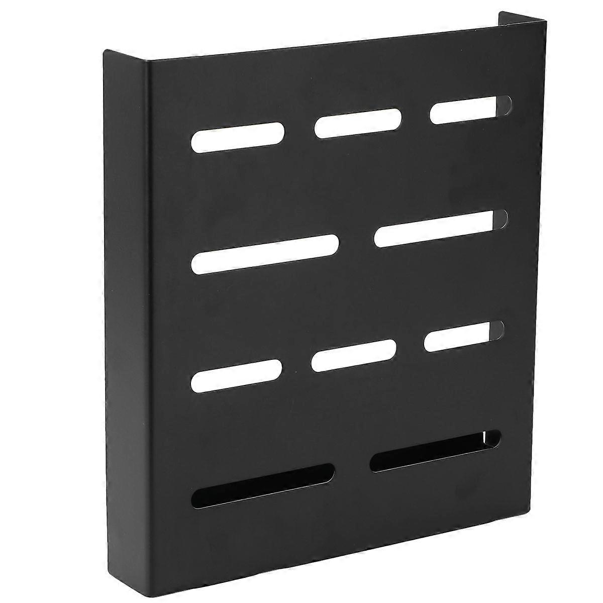 Kitchen Tool Storage Rack WallMounted Organizer Black Minimalist Modern 1Pack
