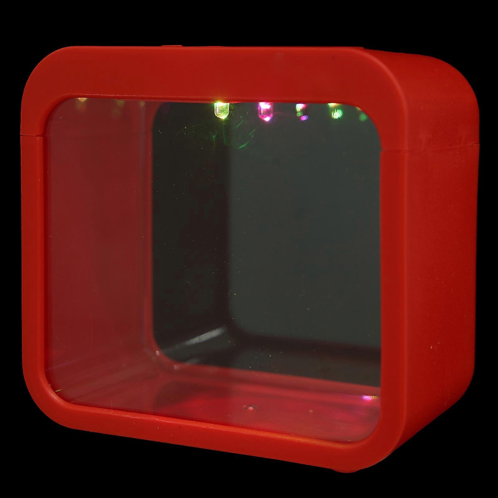 Small Plastic Betta Fish Tank with Lamp Mini Aquarium Decoration 1 Set