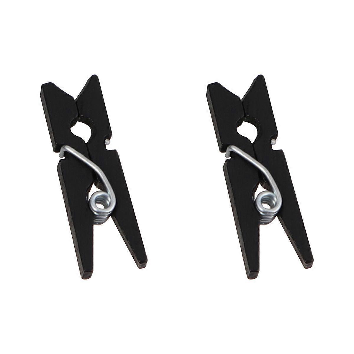 Mini Black Clips for Decoration Made from Synthetic Material Perfect for Cards Photos and More 300 Pieces