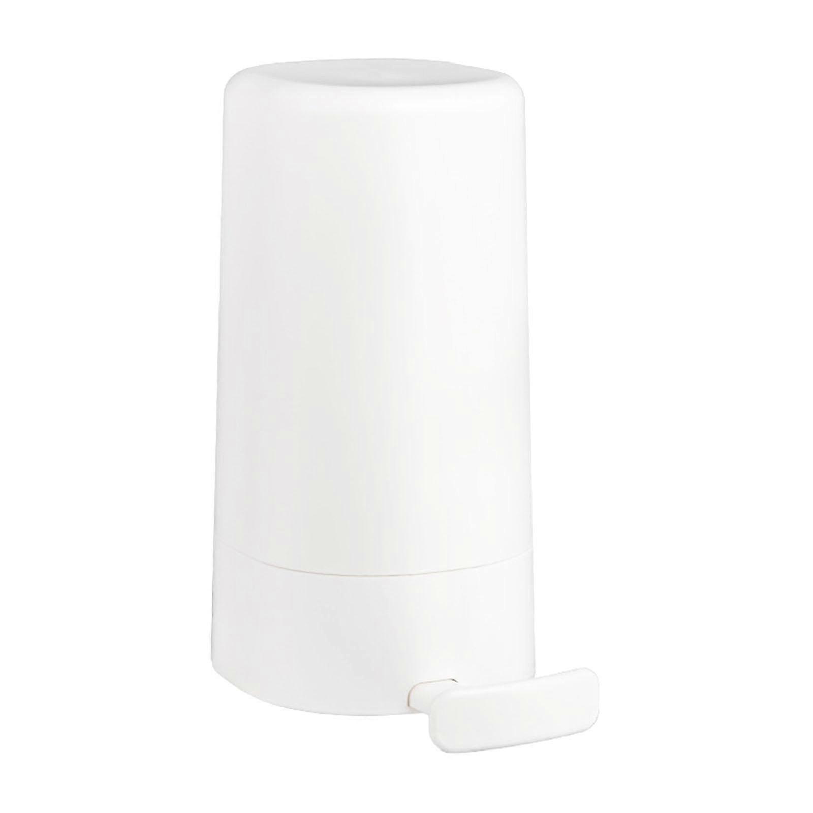 Soap dispenser, soap holder, manual, for bathroom and toilets, soap container, soap dish for toilets, apartments, white