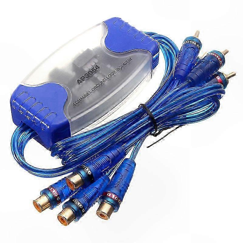 4-Channel RCA Ground Loop Isolator with Noise Suppression for Audio Systems