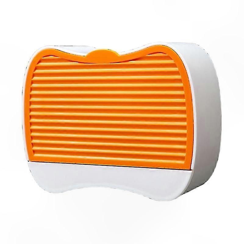 Orange Plastic Wall Mount Soap Dish for Bathroom Storage Holder