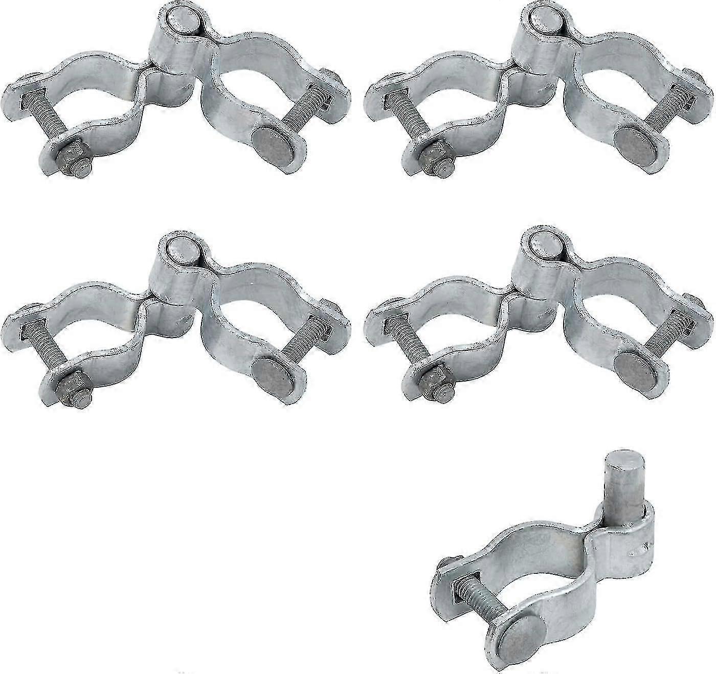 1-3/8" Chain Link Fence Gate Hinge Kit,  Gate Hinge Include Female Gate Frame Hinge(4 Pcs), Male Gate Post Hinge(5 Pcs), Galvanized Steel, Bolts & Nut