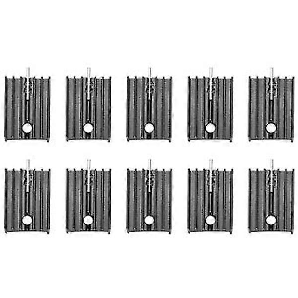 10 μαύρη ψύκτρα αργιλίου PC 21x15x11mm για τα τρανζίστορ Mosfet TO-220