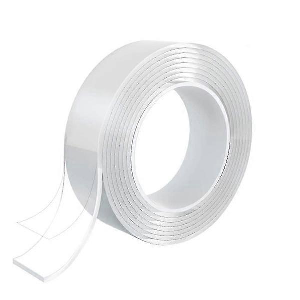 2mm X 5cm X 10m, 2 Rolls Smart Nano Tape, Reusable Nano Tape, Transparent Trace-less Double-Sided, Washable and Durable