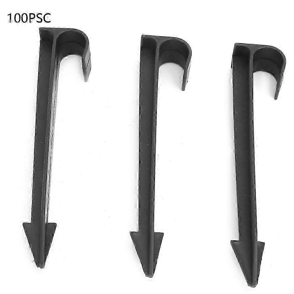 100 Pcs Garden Ground Insert Support Rods - Fixing Stakes for Sprinkler & Irrigation Systems