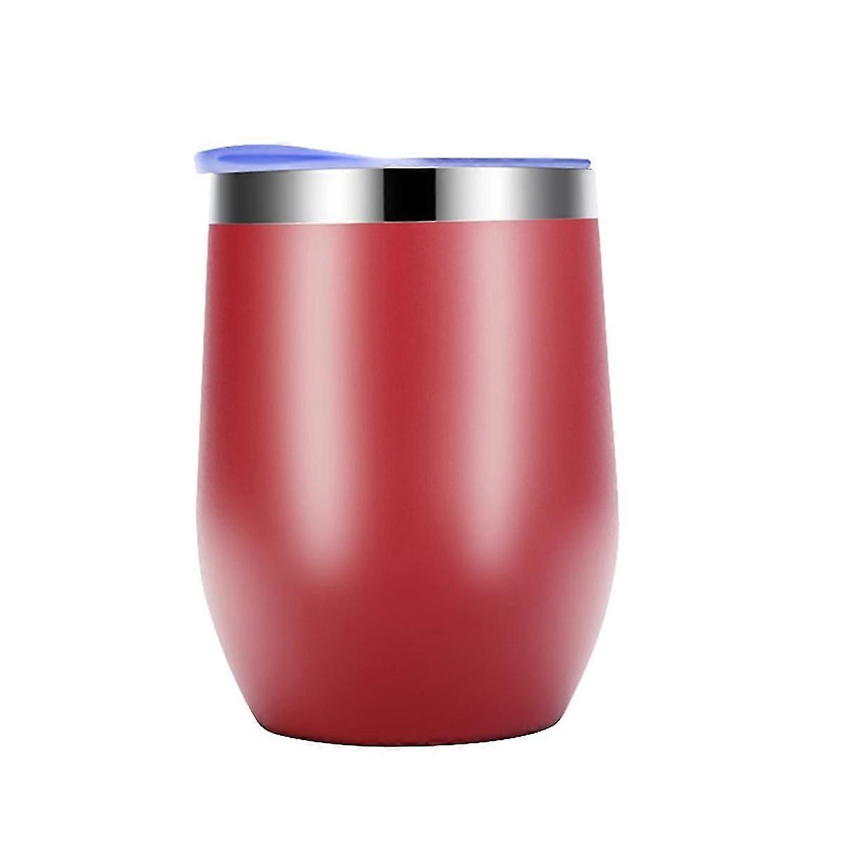 Eggshell Cup Double-layer Stainless Steel Insulated Cup Red