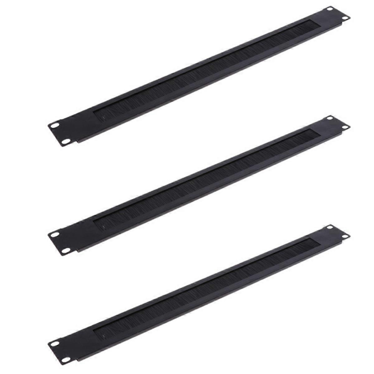 1U 19Inch RACK MOUNT Blanking Plate Rack Mounting Blank Network Brush Panel Server Cabinet Cable Man