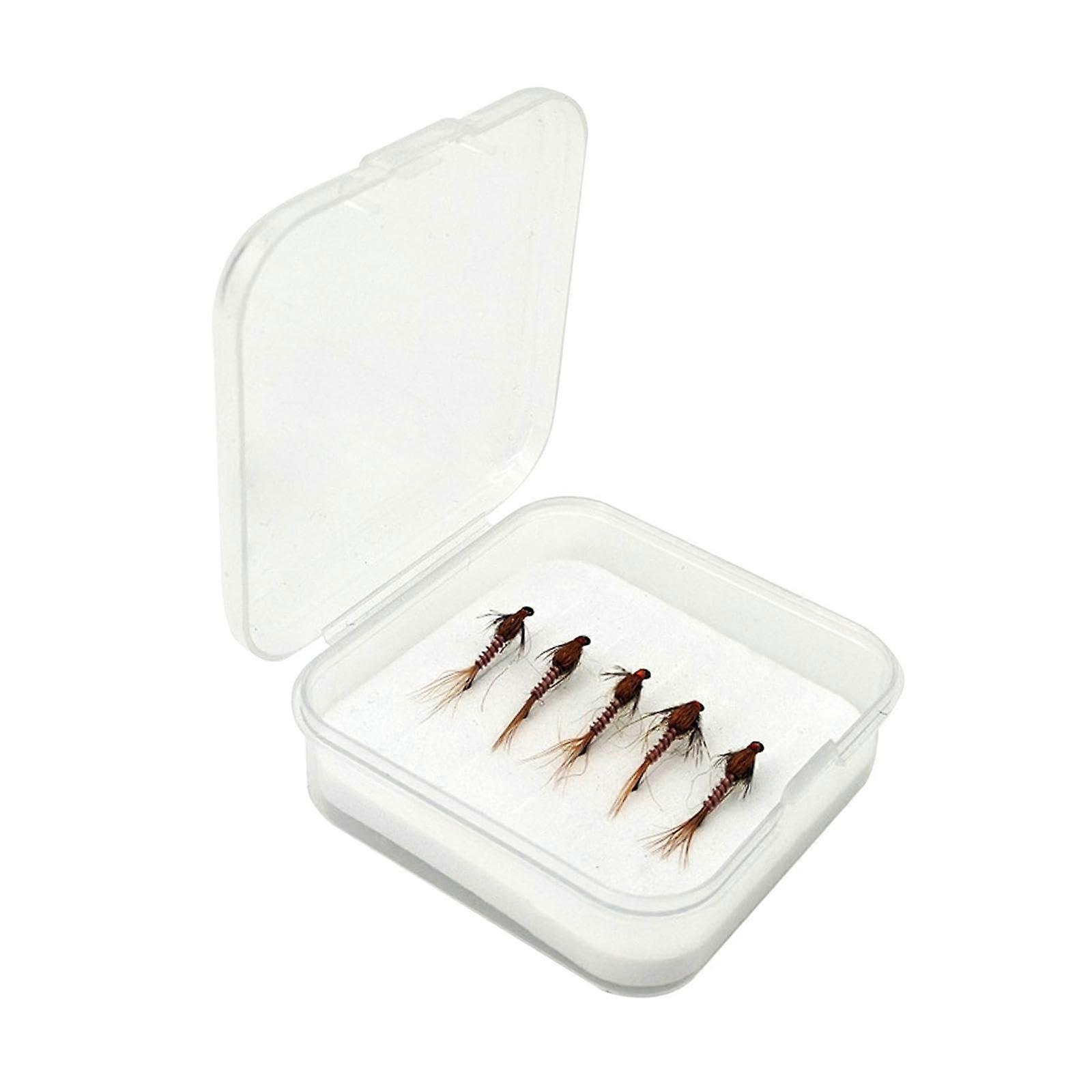 5 Pieces Fly Fishing Lures Simulation Bait Set with Hooks and Box for Saltwater Enthusiasts