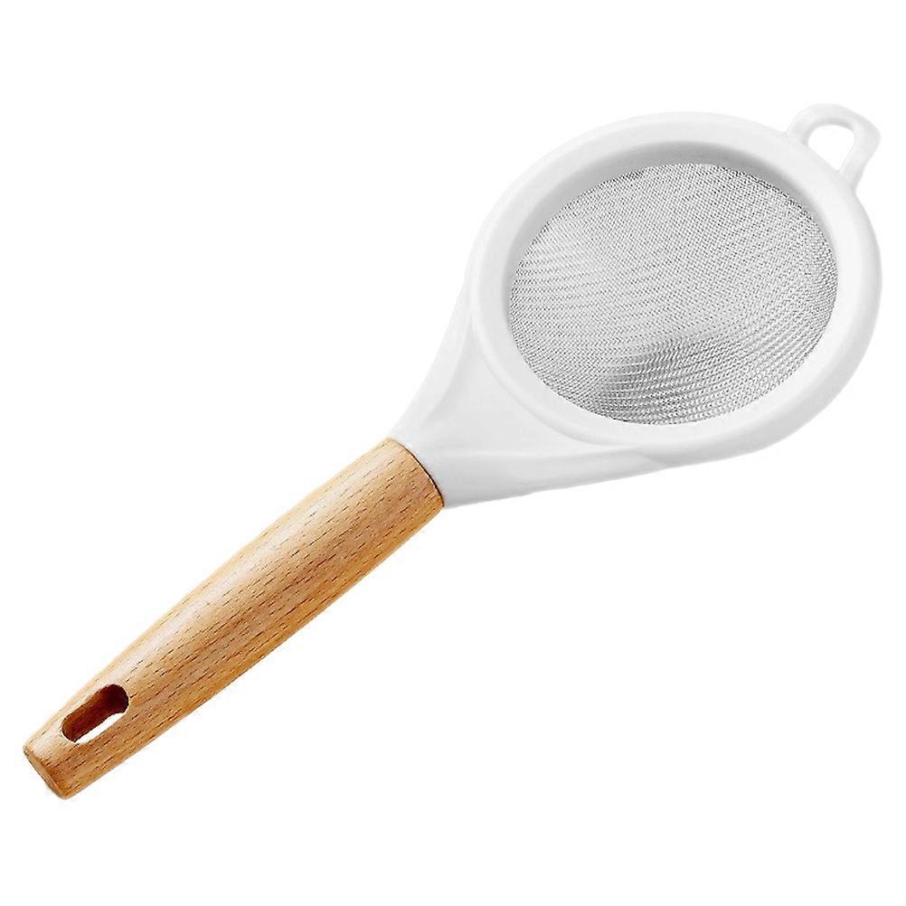 Stainless Steel Mesh Sieve with Wooden Handle for Baking and Tea Straining Multi 4.5 Inches