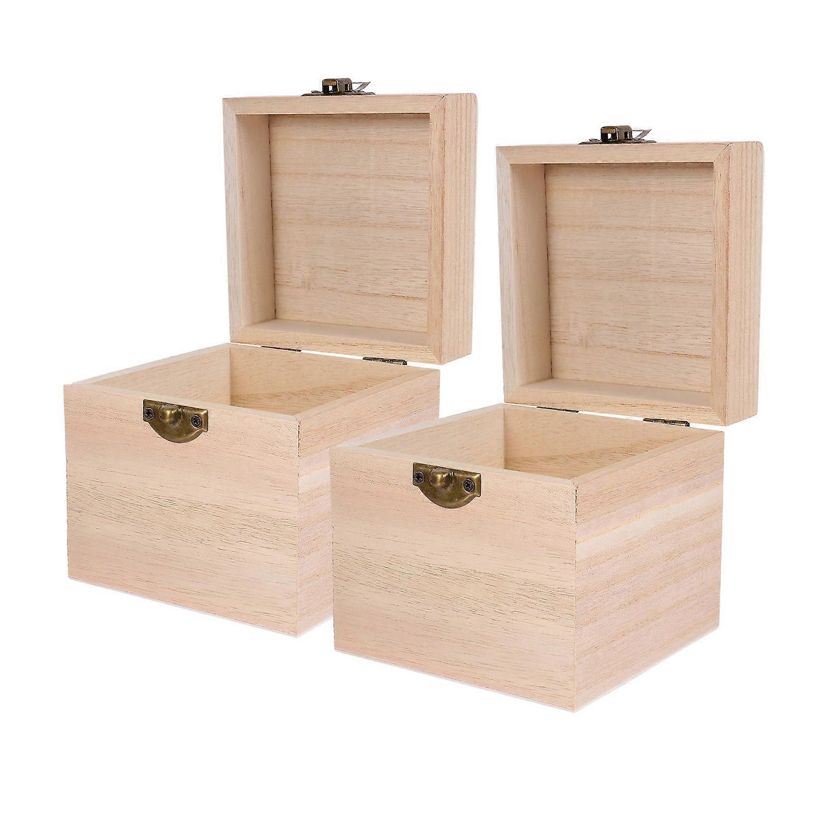 Khaki Synthetic Storage Boxes for Home Use Durable and Portable Small Size 2 Pieces