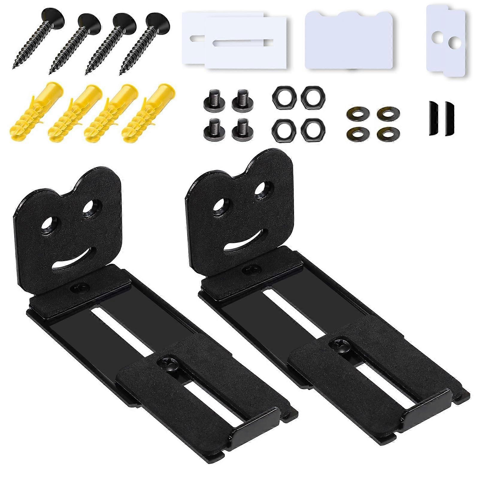 Metal Sliding Track For Home Theater Soundbar Systems, Adjustable Steel Speaker Mount Bracket, Smooth Sliding Rails