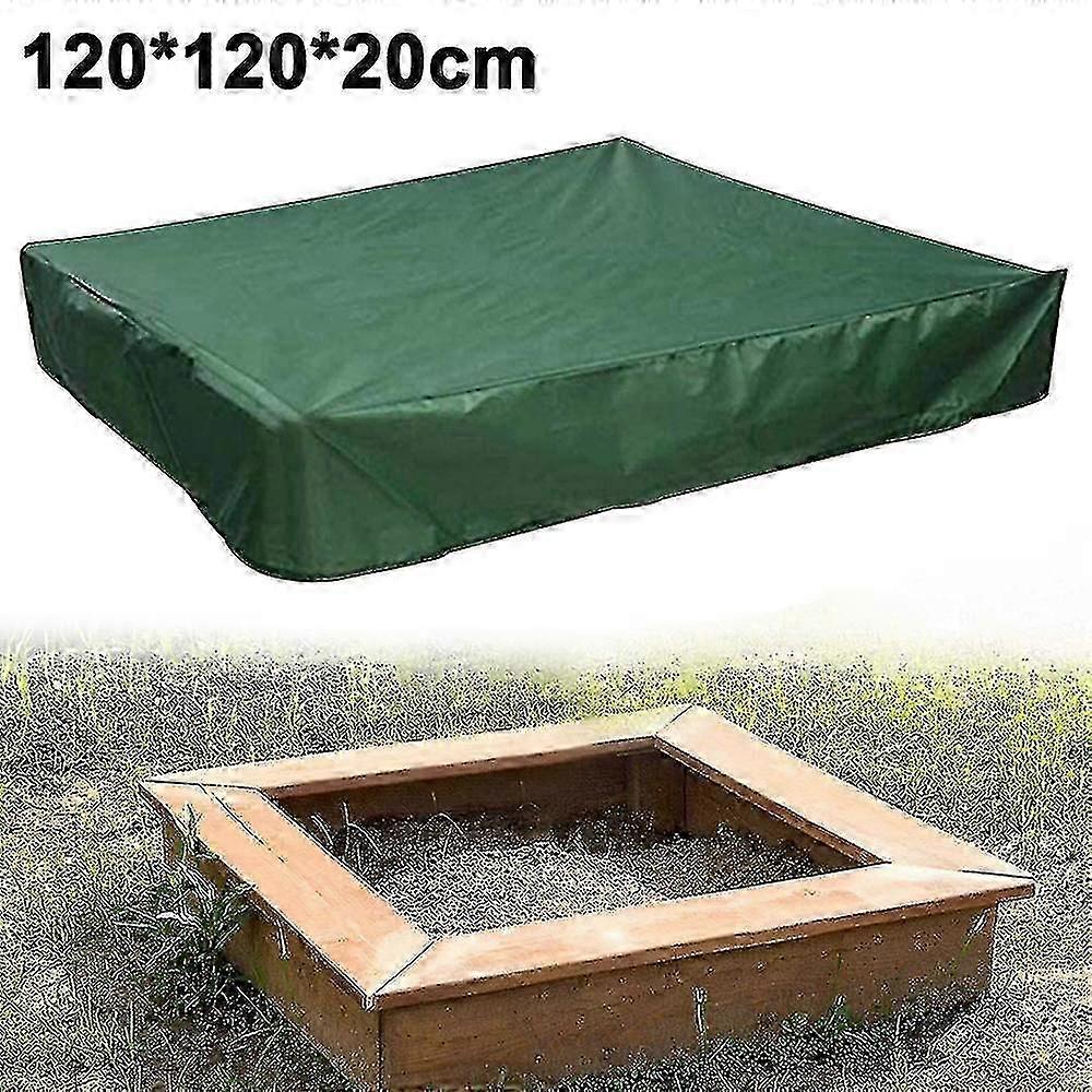 Cobertura de caixa de areia, cobertura protetora quadrada para areia e brinquedos longe da poeira e da chuva, copa de caixa de areia com cordão, cobertura de piscina de sandpit