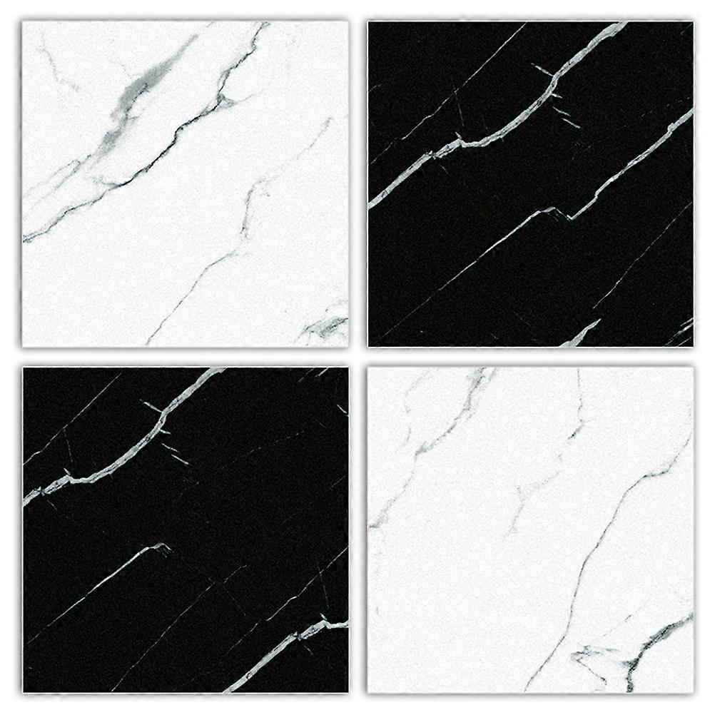 4pcs Marble Peel and Stick Tile Stickers, Decorative Wall Decals for Bathroom and Kitchen, Easy Apply Self Adhesive Decals, Durable with No Residue