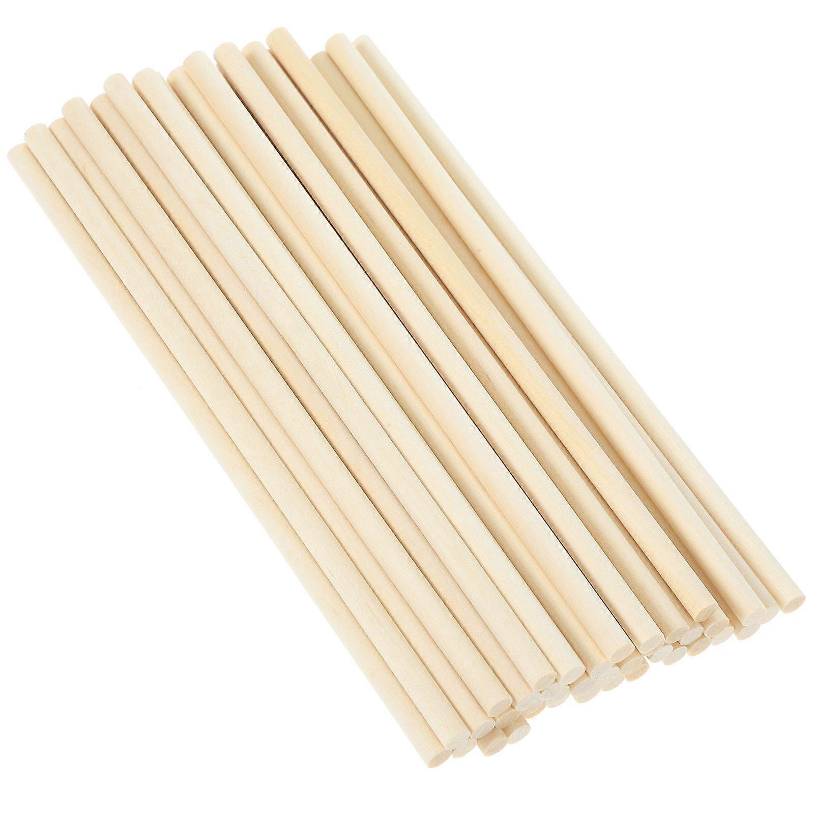 100pcs Beige Wooden Popsicle Sticks for Craft and Dessert Making Smooth Surface Lightweight