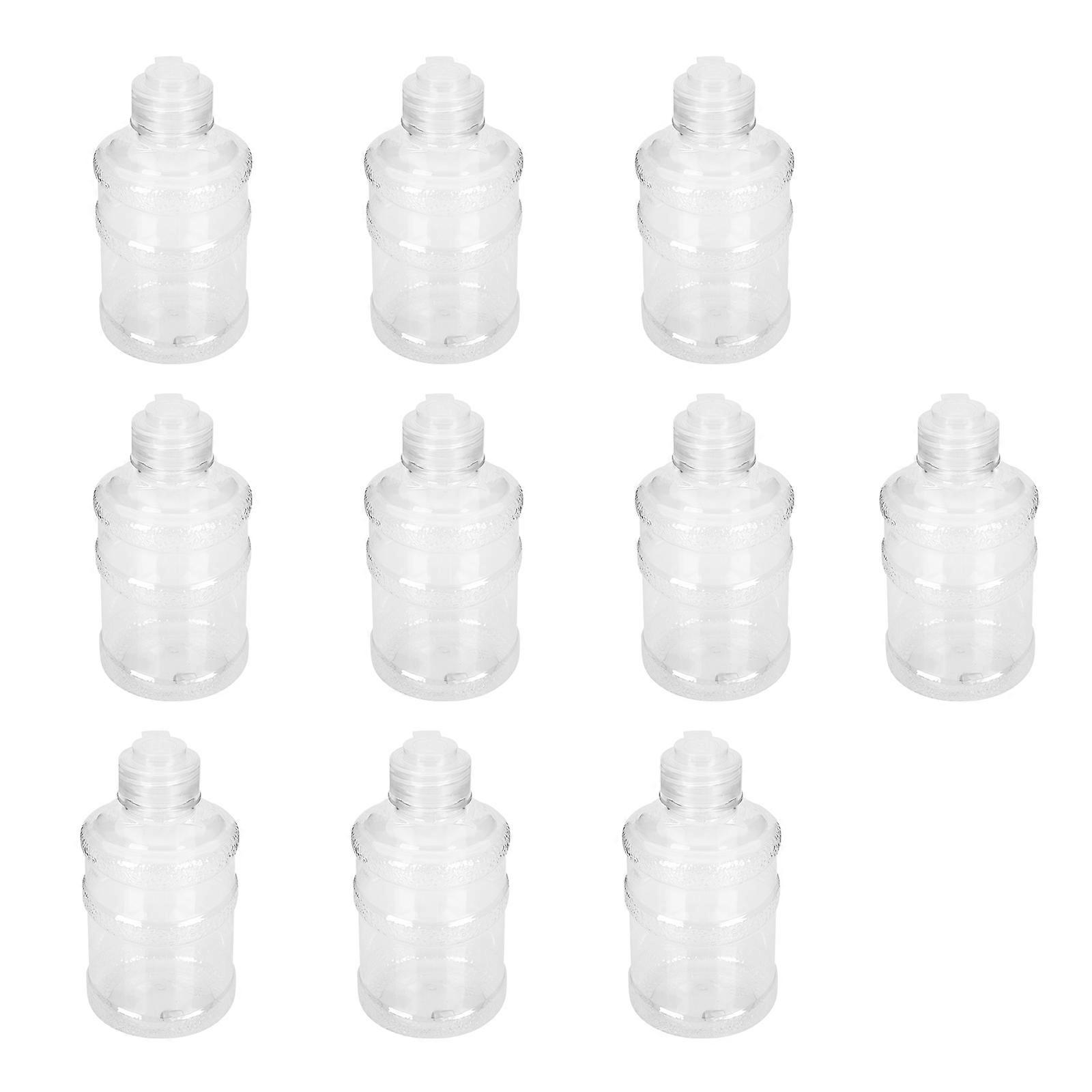 10Pcs Transparent Juice Bottles Beverage Bottles Milky Tea Container
