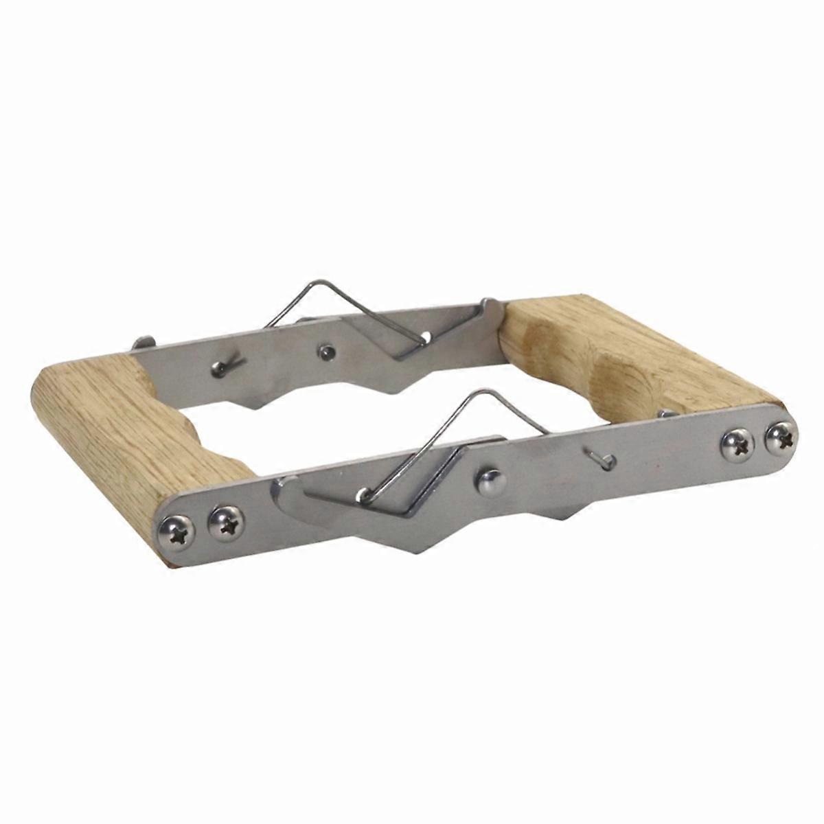 Beekeeping Frame Grip Tool 2 Pcs Stainless Steel Grip Holder With Wooden Handle For Hive Management