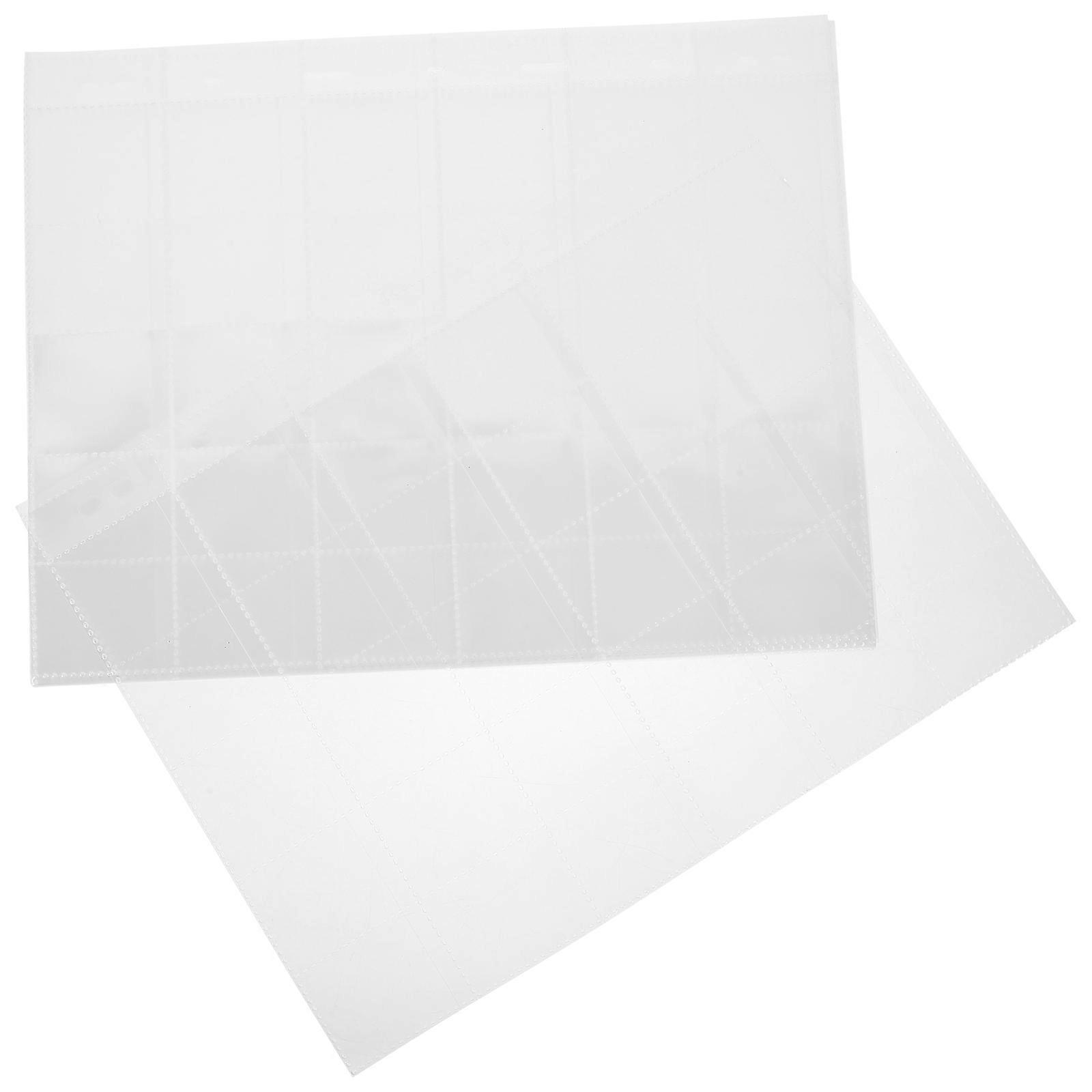 Transparent Stamp Storage Pages   10 Sheets Loose Leaf for Collectors, No Outer Shell, for Stamps, Postcards, Gaming Cards Protection and Visibility