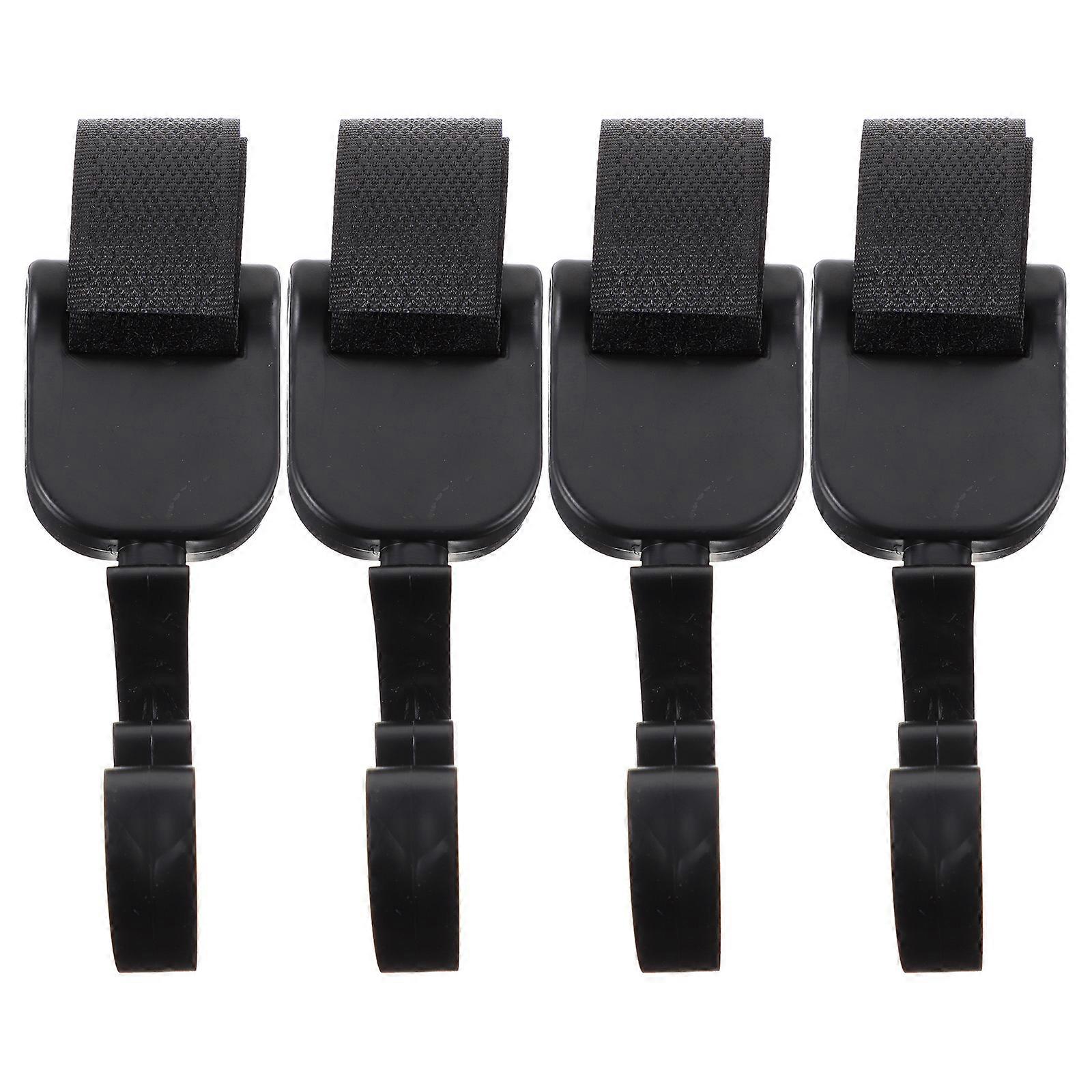 Electromobile Front Hanging Hook For Scooter Motorcycle Travel Black Space-saving 4Pcs