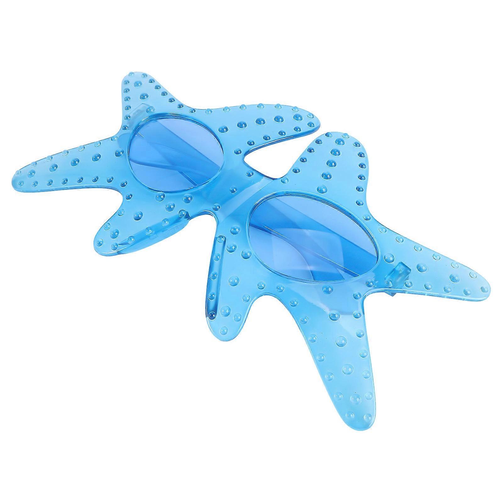 Unique Shape Sunglasses 1 Pair Shape Party Glasses Blue PC Through Sun Protection