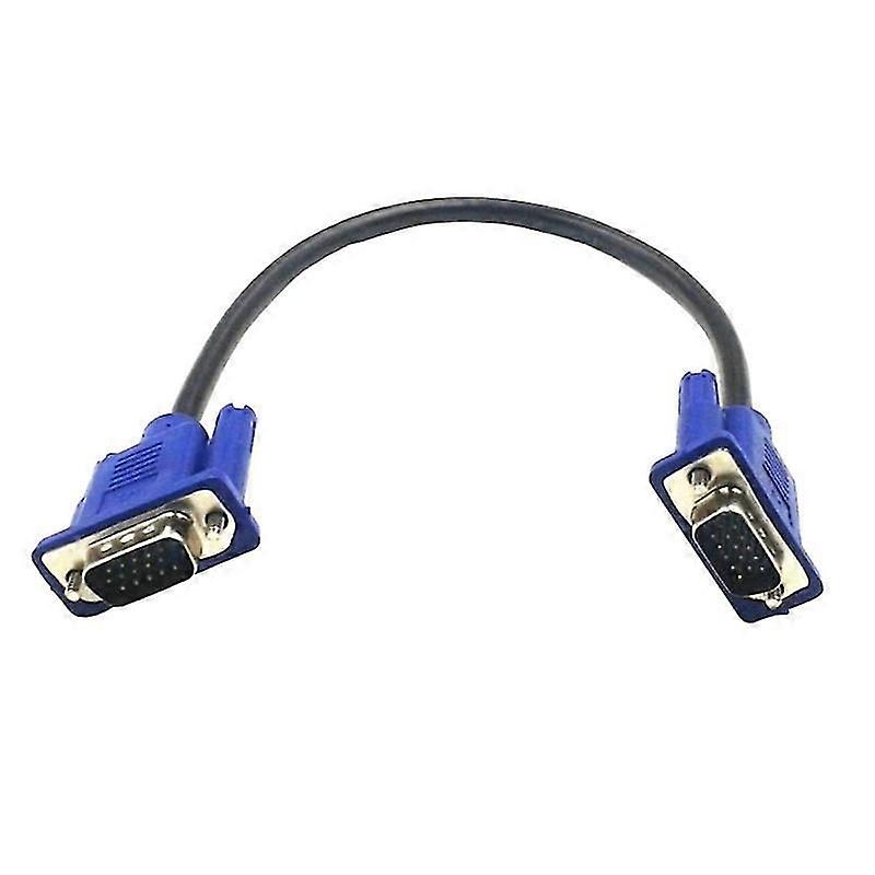 30cm mannlig til mannlig VGA-skjøteledning for PC-dataskjermprojektor