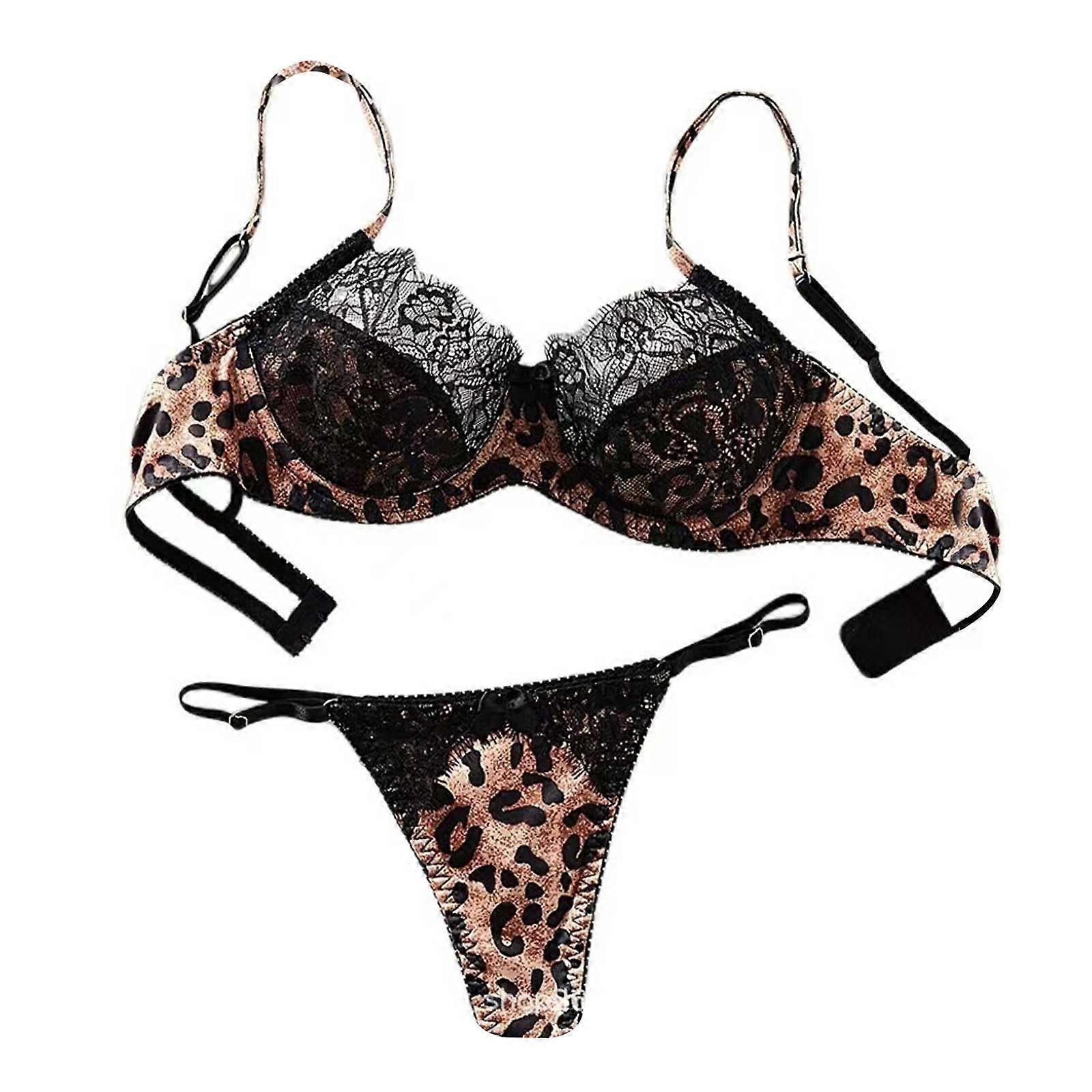 Women's Transparent Lingerie Party Dress Sexy Mini Dress Leather Dress Latex Lace Corset Lingerie Open Crotch Patent for Sex with Stockings Coffee M