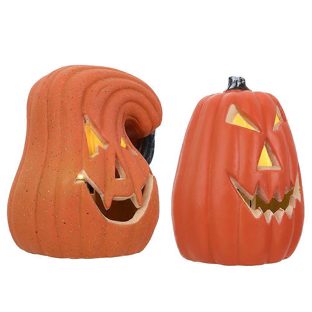Halloween LED Pumpkin Light Set Spooky Decorative Lights for Ghost Festival, Home & Party Celebrations
