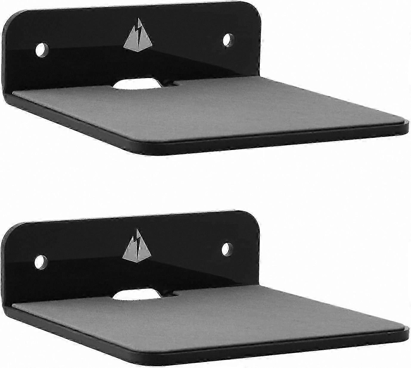 Compact Floating Wall Shelf for Speakers, 2-Pack, Minimalist Design