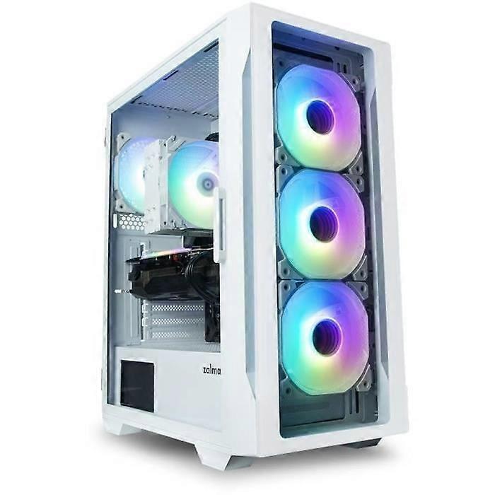 PC Case without Power Supply - ZALMAN i3 NEO TG (White) - Mid Tower - ATX Format - 4x120mm LED A-RGB