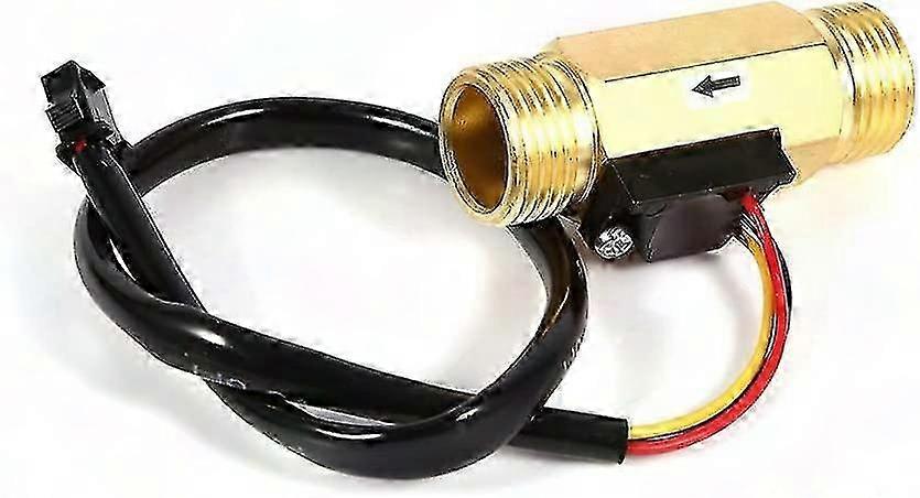 G1 / 2 "DN15mm Water Flow Sensor Switch Fluid Meter Water Flow Sensor Water Flow Sensor Copper Effect 1-30L / Min