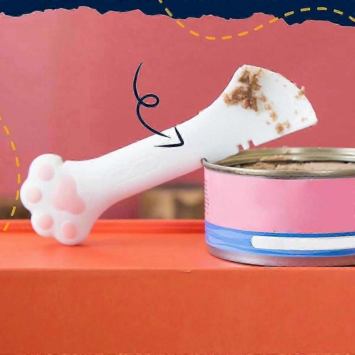 Small Spoon, CUITIBI Cat Wet Food Spoon,Pet Food Scoop,Spatula for Pet Food - Easy to Open with Can Opener Function SZRH A-D