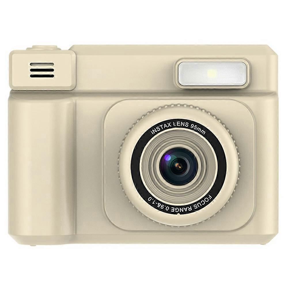 TKdaddy D15 For Kids Portable Video Recorder 2.4 Inch IPS Screen Instant Print Camera Built In Fill Light (Support Monochrome Printing) Yellow