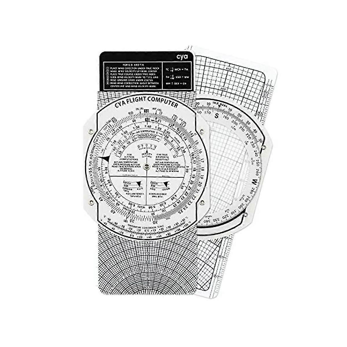 E6b Plastic Flight Computer, Patented Aviation Pilot Flight Computer Calculator Standard Flight Tra