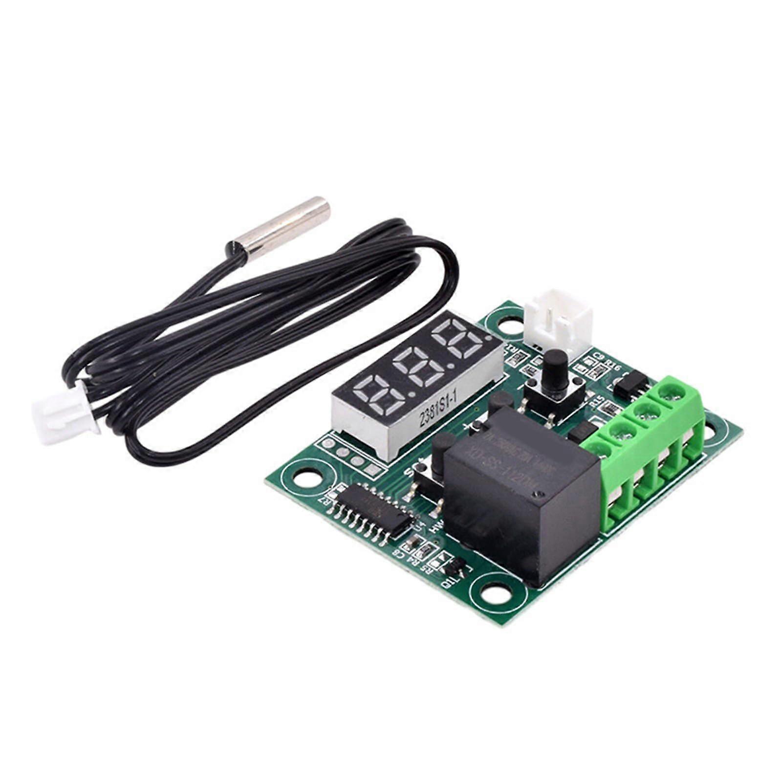 W1209 Temperature Control Board With NTC 10K Sensor Automatic Memory Function 0.1C Accuracy Blue LED