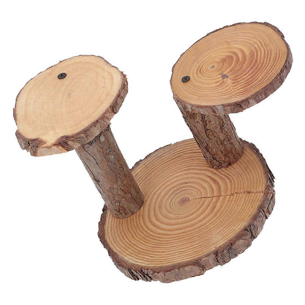 Natural Wood Stand Planter Holder Balcony Flowerpot Display Multi-Functional Wooden Material 1Pcs