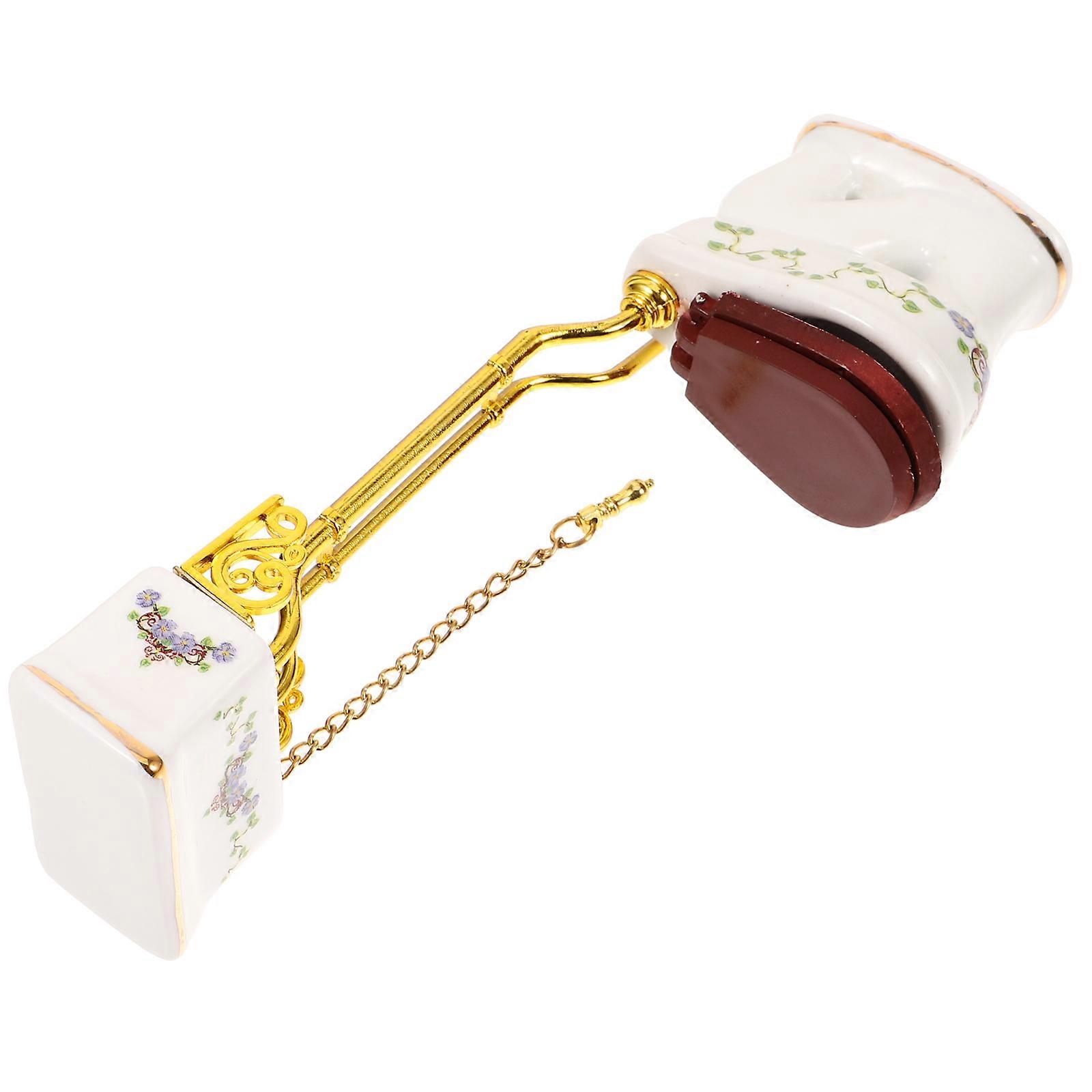 Miniature Toilet Models Dollhouse Furniture Set Dollhouse Decorations