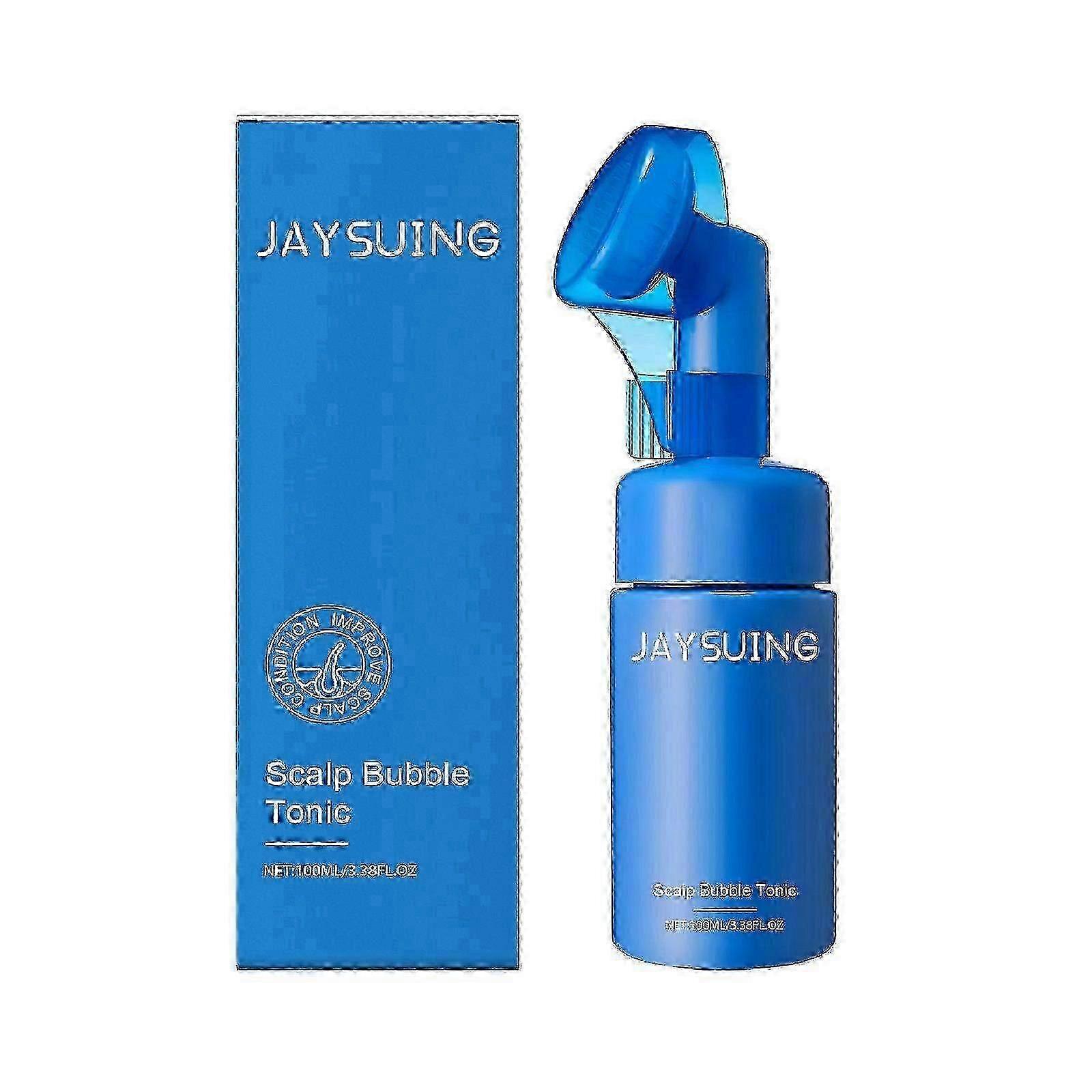 Scalp Bubble Tonic pentru tratamentul mătreții Creșterea părului, combate căderea părului Subțierea pentru bărbați și femei, soluție ușoară și negrasă de îngrijire a scalpului